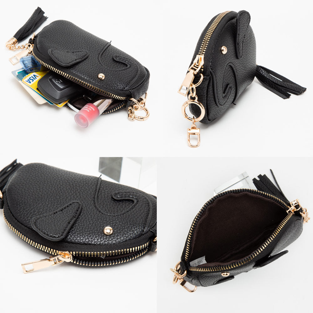 Elephant Tassel Keychain Mini Bag