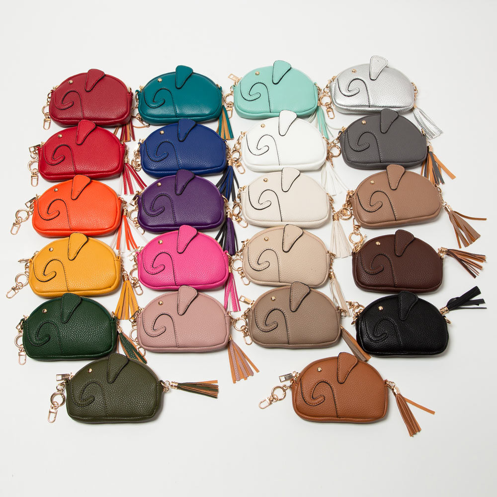 Elephant Tassel Keychain Mini Bag