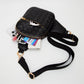 Faux Braided Leather Sling Bag