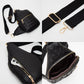 Faux Braided Leather Sling Bag