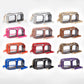 Dual Front Pocket Faux Leather Transparent Crossbody Bag
