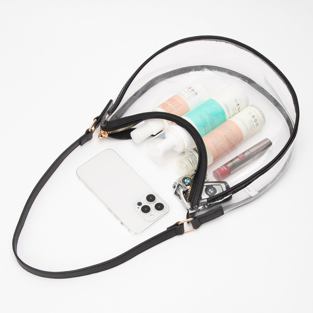 Transparent Shoulder Hobo Bag