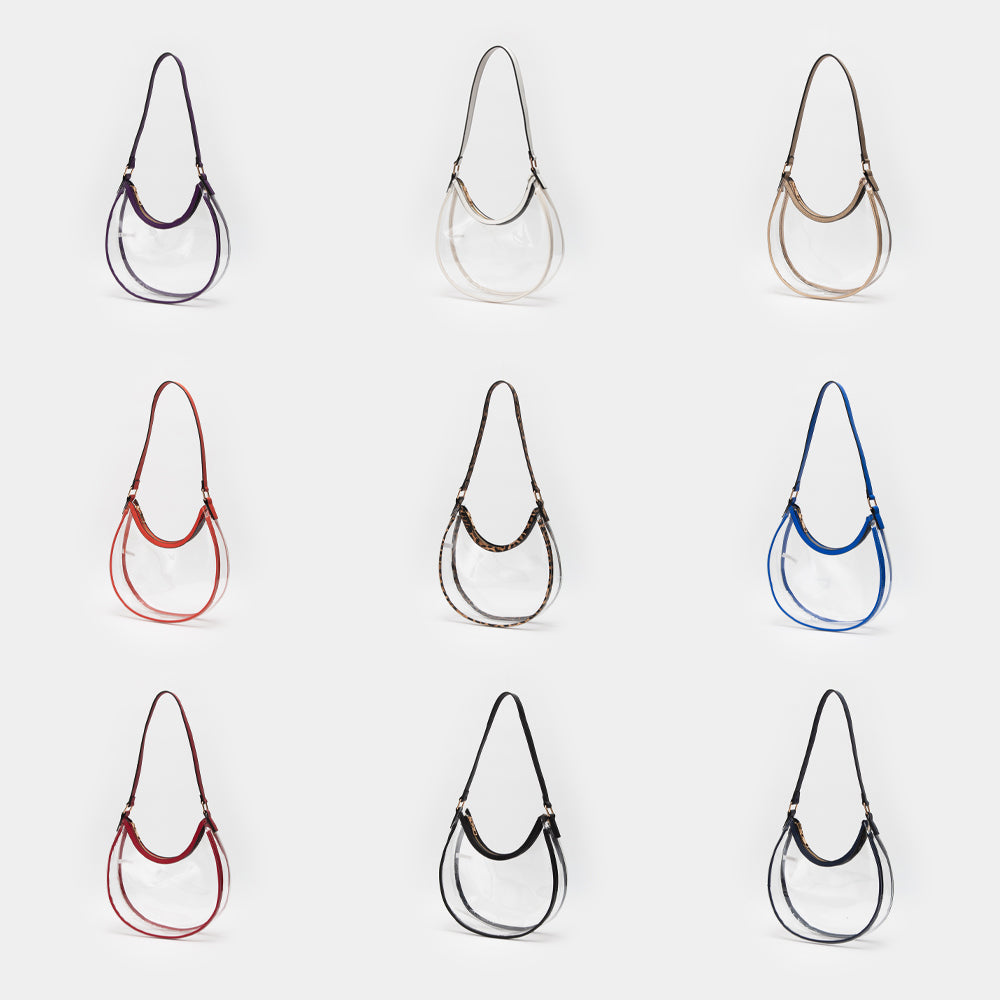 Transparent Shoulder Hobo Bag