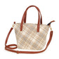 Plaid Check Patterned Tote / Crossbody Bag