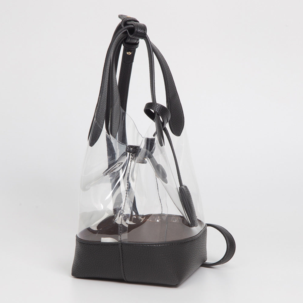 Transparent Bucket Shoulder Bag Crossbody Bag