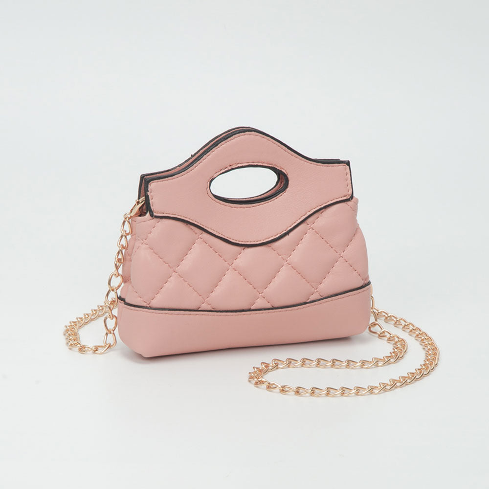 Smooth Faux Leather Mini Quilted Handbag Crossbody Bag