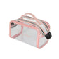 Double Zipper Open Transparent Makeup Pouch Bag