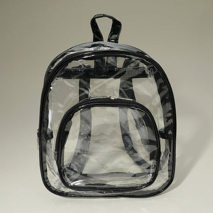 Front Pocket Transparent Backpack Bag