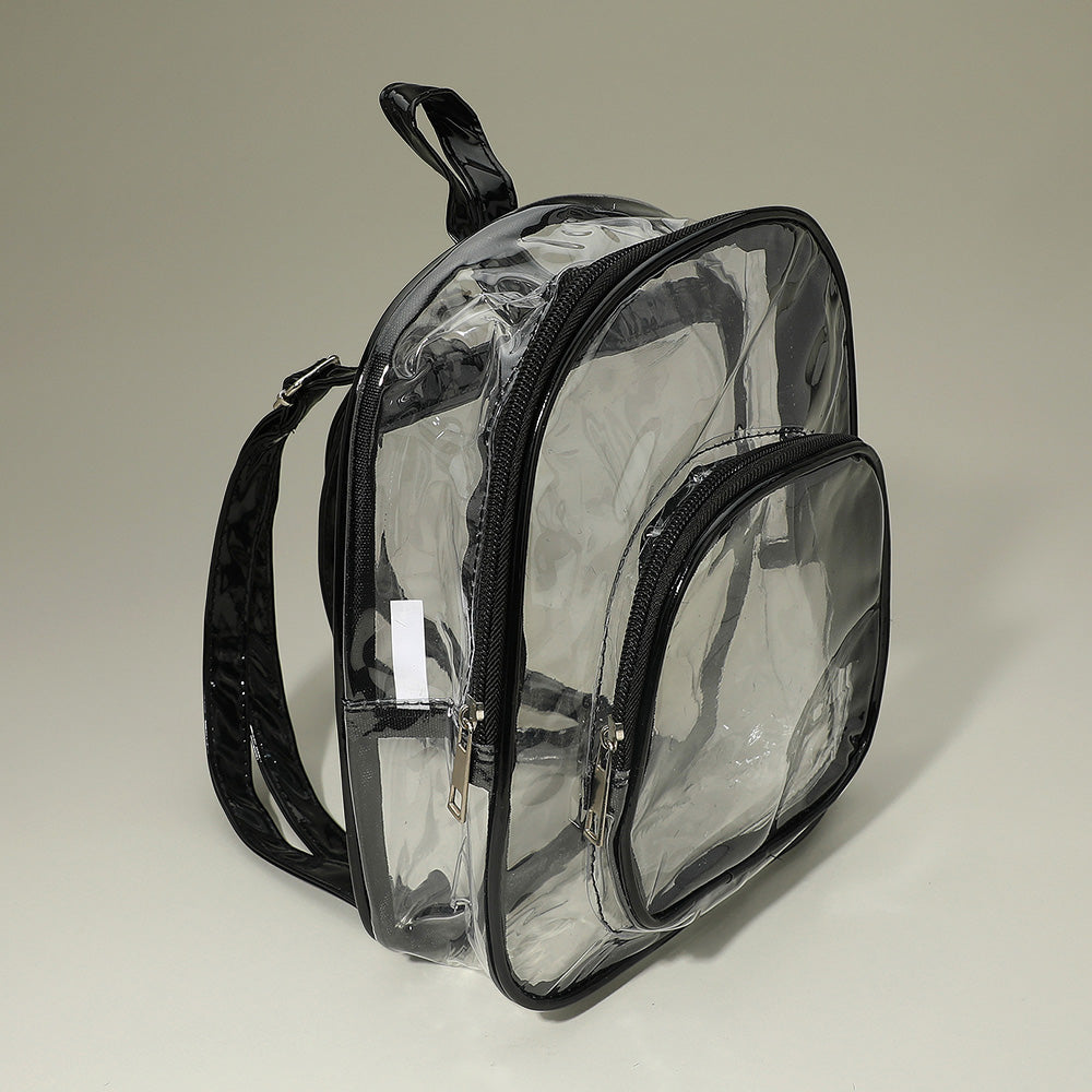 Front Pocket Transparent Backpack Bag