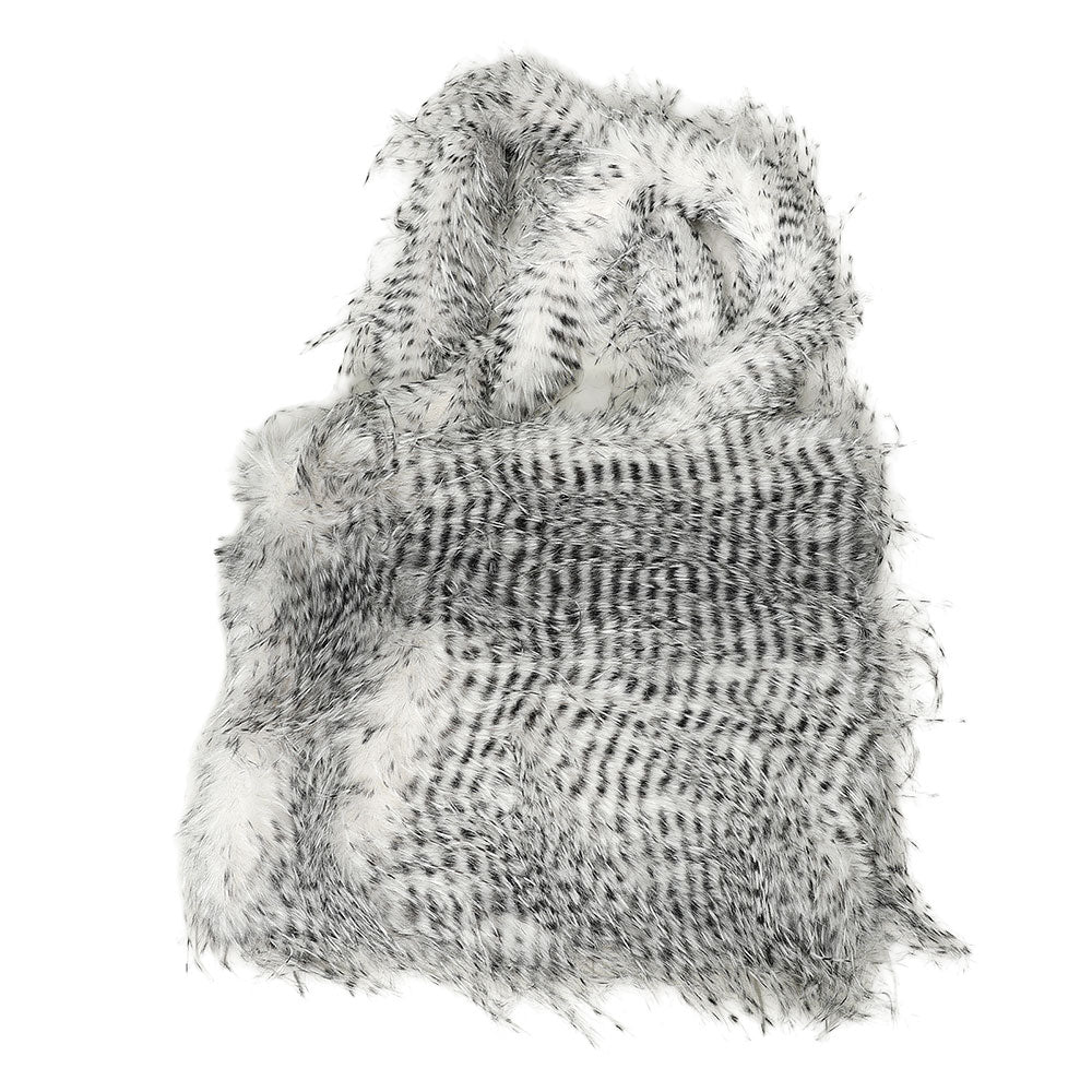 Bolso tote de piel sintética peluda