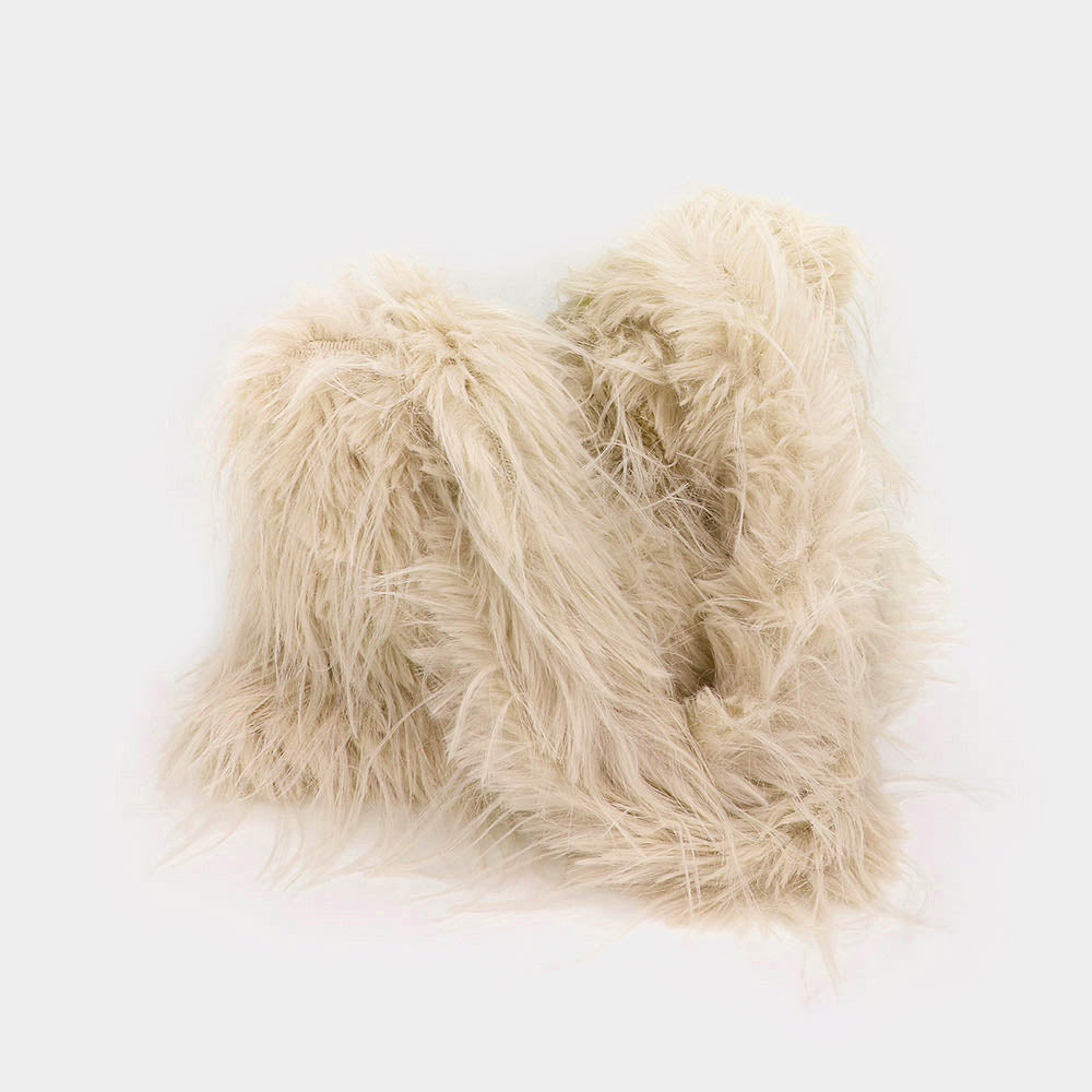 Bolso tote de piel sintética peluda