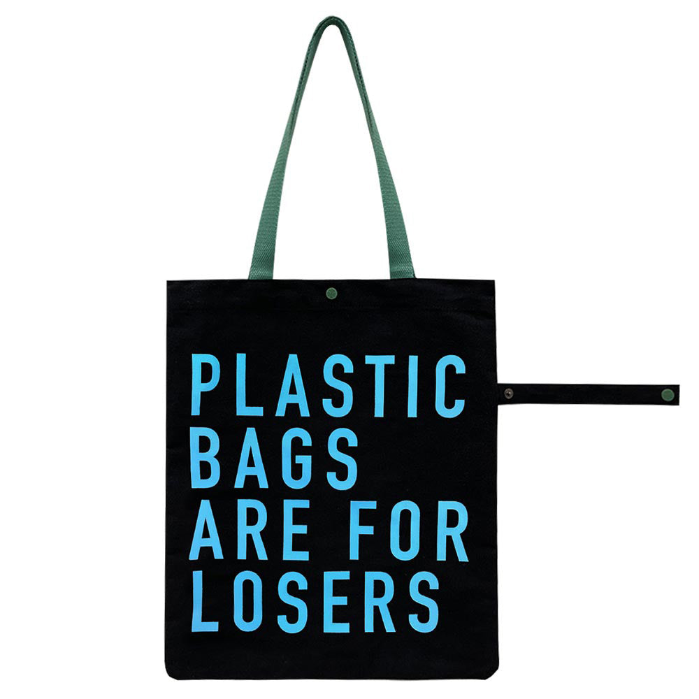 PLASTIC BAGS ARE... Message Printed Foldable Eco Bag