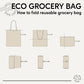 PLASTIC KILLS Message Printed Foldable Eco Bag