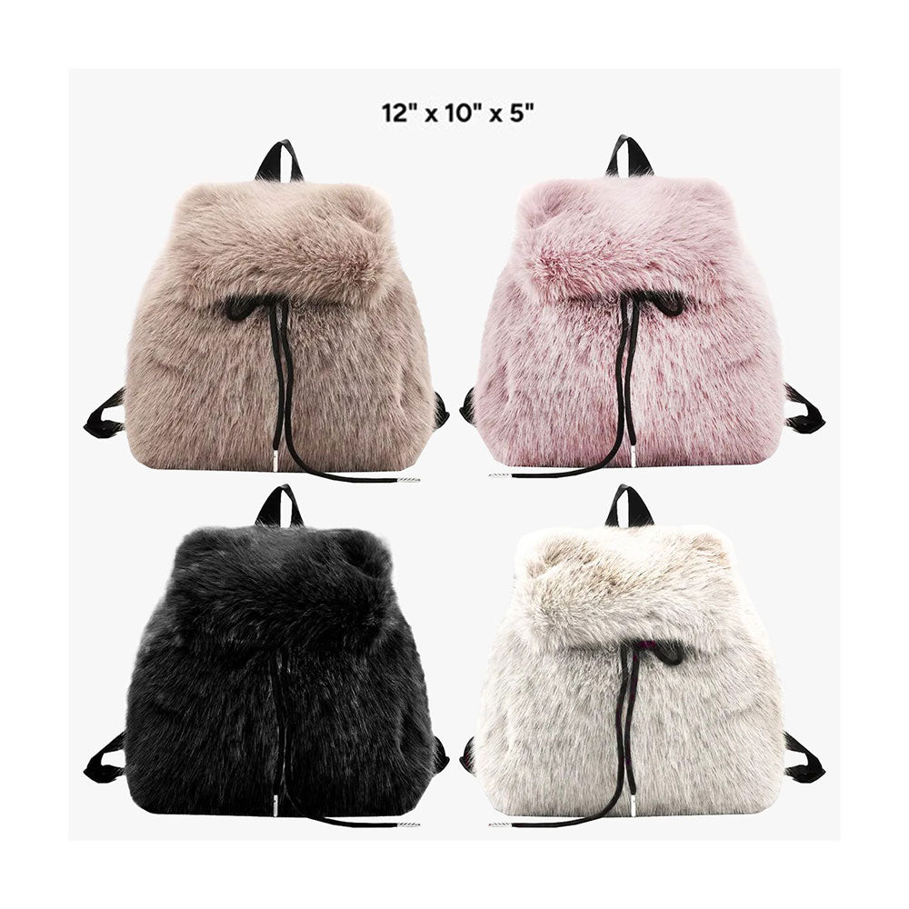 Faux Fur Cozy Backpack