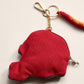 USC GAME DAY Football Helmet Sequin Seed Beaded Knot Keychain Mini Pouch Bag