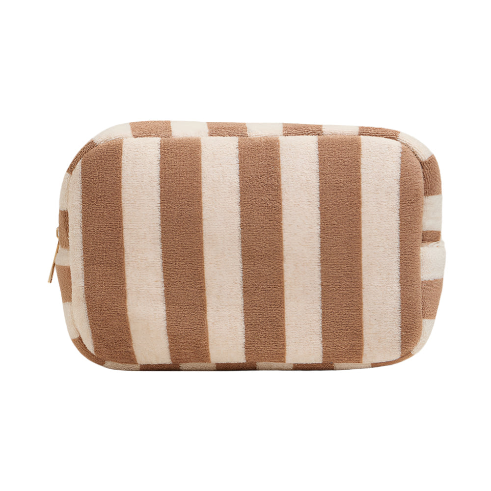 Striped Pattern Cosmetic Pouch Bag