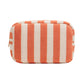 Striped Pattern Cosmetic Pouch Bag