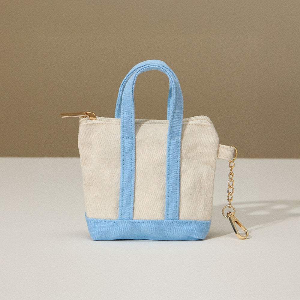 Mini Canvas Pouch Bag Charm