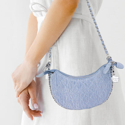 Denim Quilted Hand Bag / Crossbody Bag