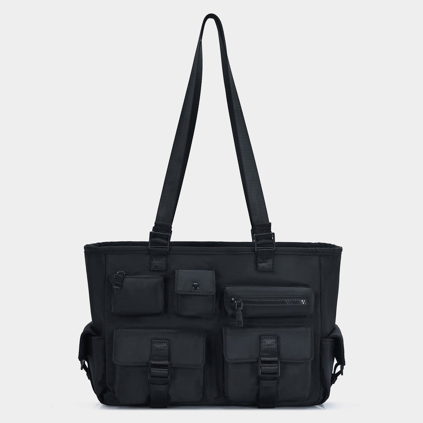 Multi Pocket Utility Shoulder Tote Bag