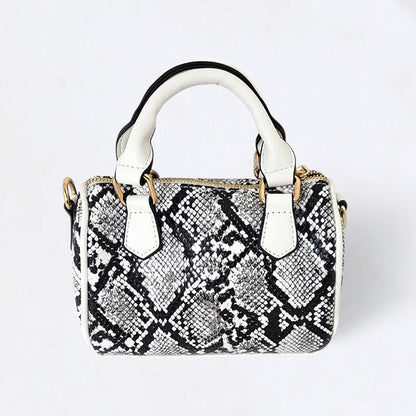 Snake Skin Patterned Tote / Crossbody Bag