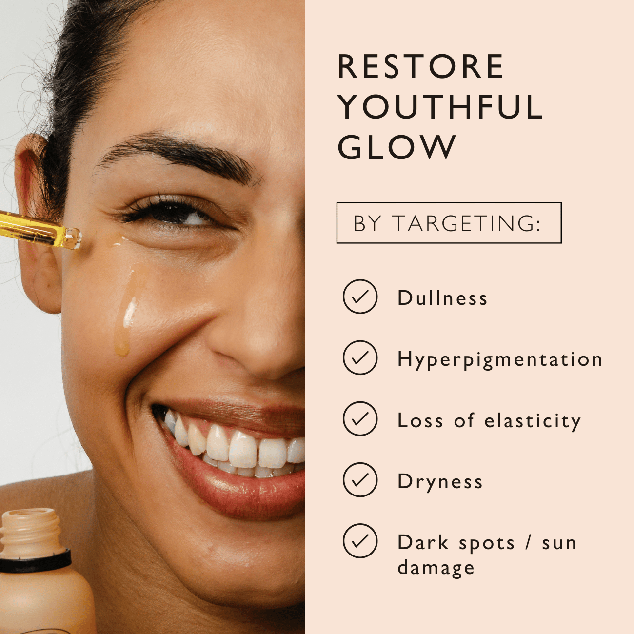 Aceite Facial Orgánico con Extracto de Café - Tamaño Viaje