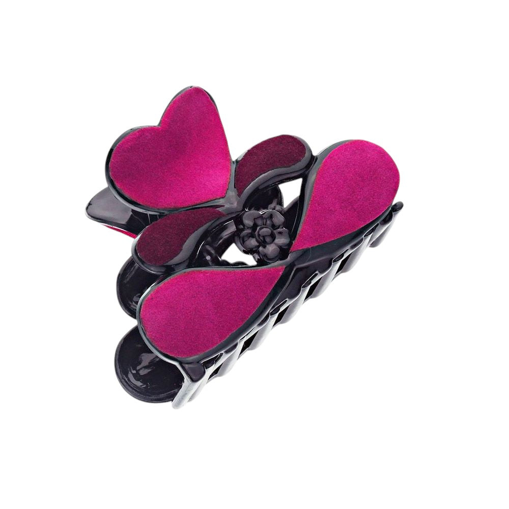 Felt Heart Hair Claw Clip