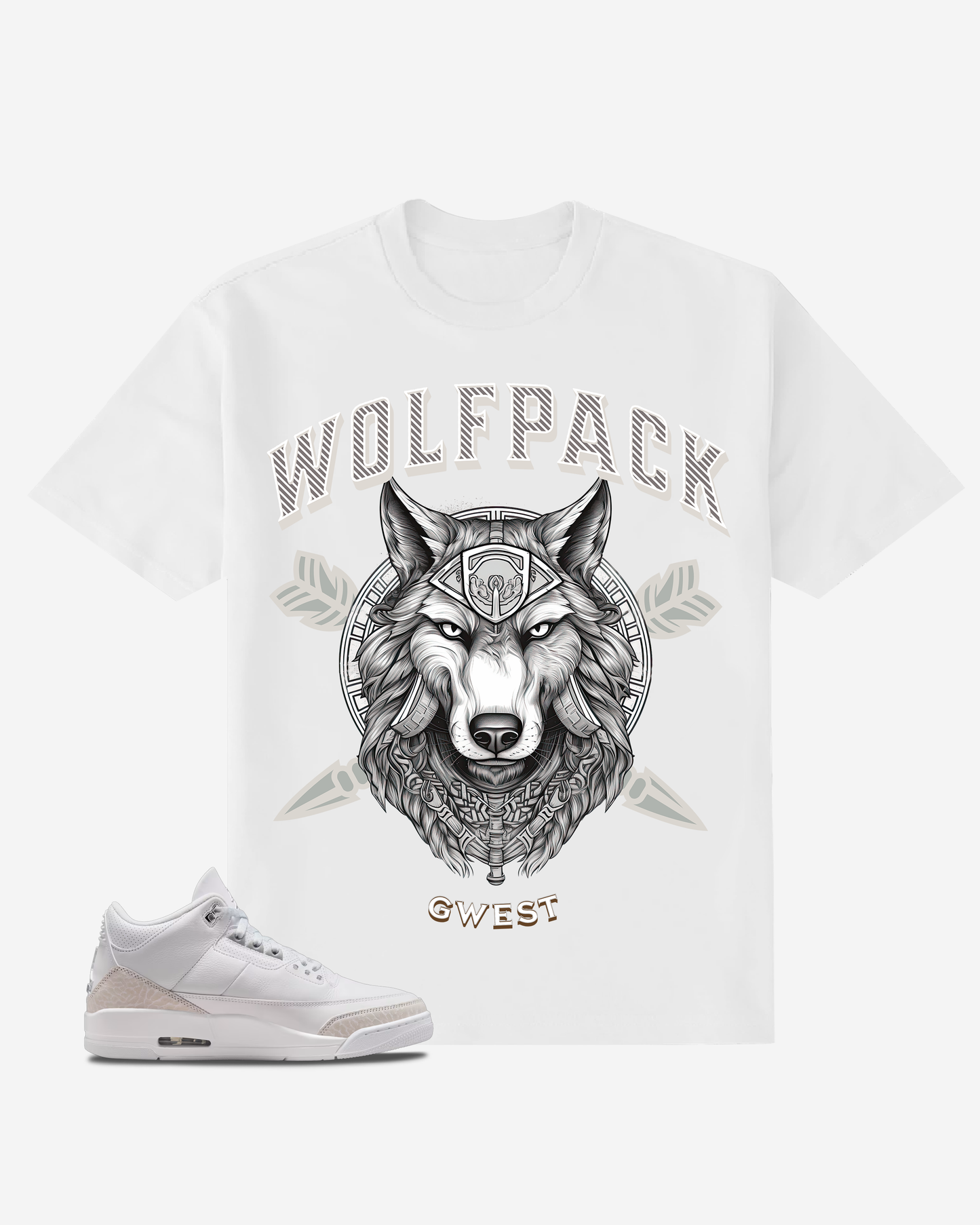 G West Wolf Pack Oversized T-Shirt Mens