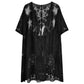 Flower Lace Kimono Poncho