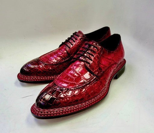 Maurice Floyd Custom Made Alligator Oxford - Red