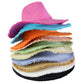 Frayed Solid Straw Sun Hat
