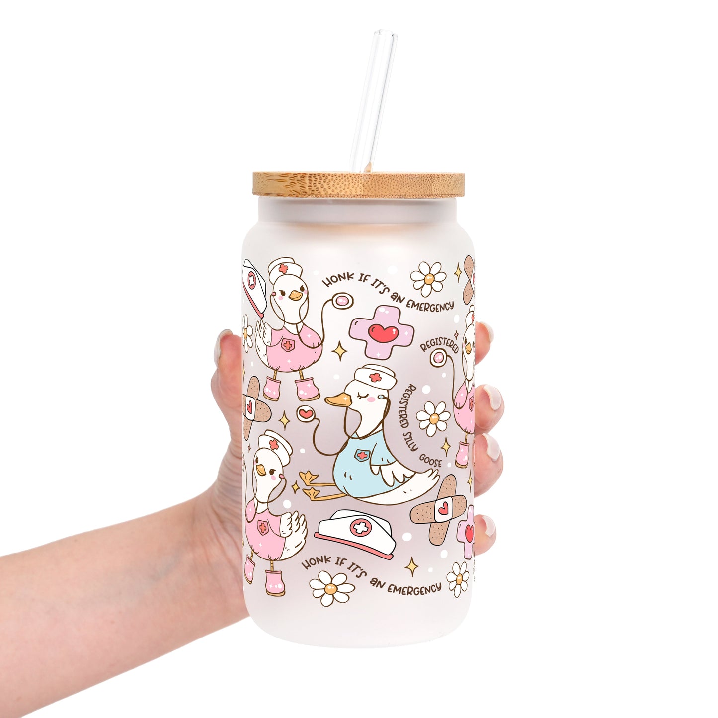 Registered Silly Goose Glass Cups