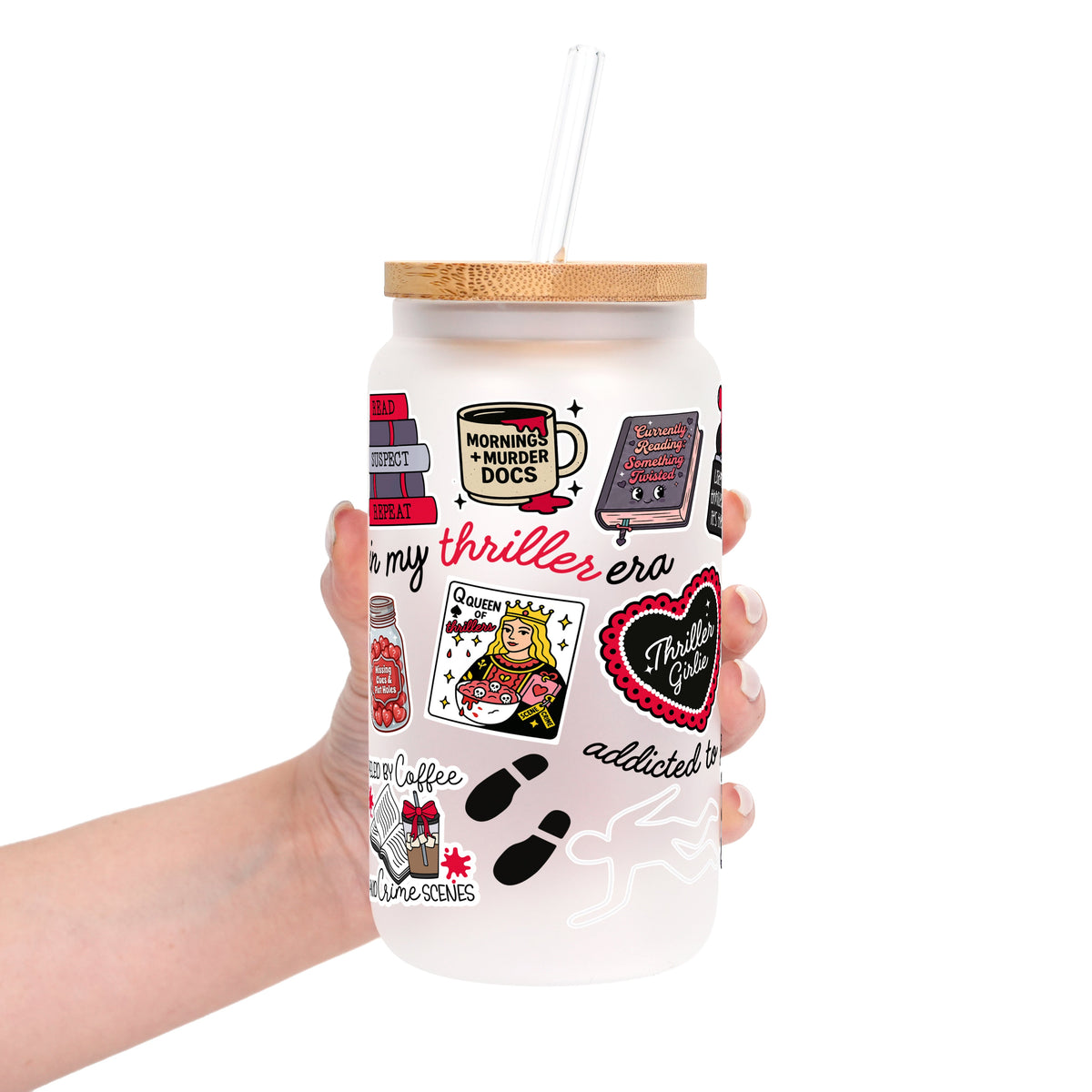 Thriller True Crime Glass Cups