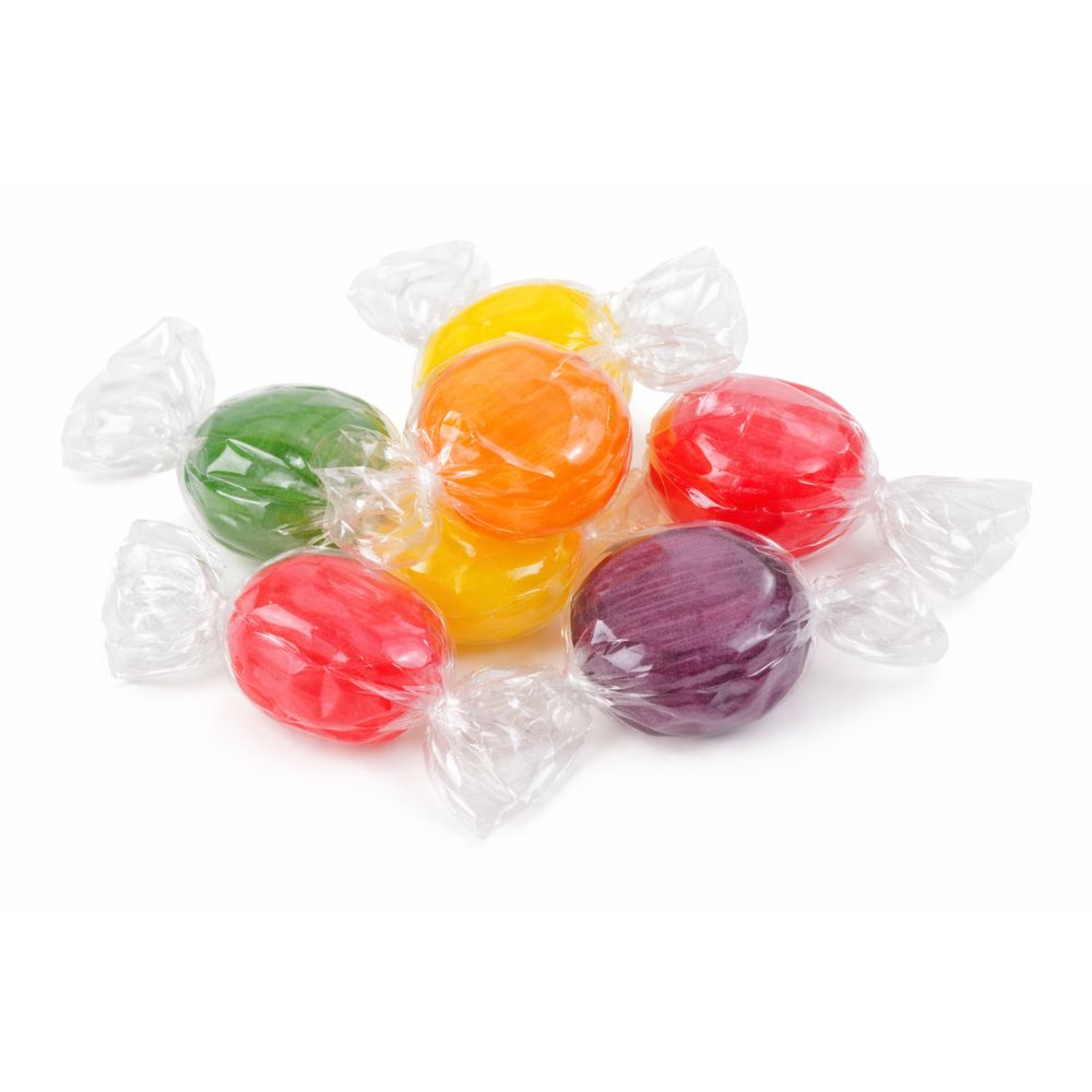 Caramelos duros Fruit Buttons – Surtido de frutas – Bolsa económica a granel