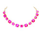 Women's Cushion Square Stone Link Evening Necklace