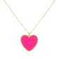 Druzy Heart Pendant Necklace