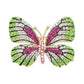 Rhinestone Pave Butterfly Pin Brooch