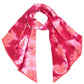 C.C Tie Dye Bias Cut Scarf With Rubber Patch