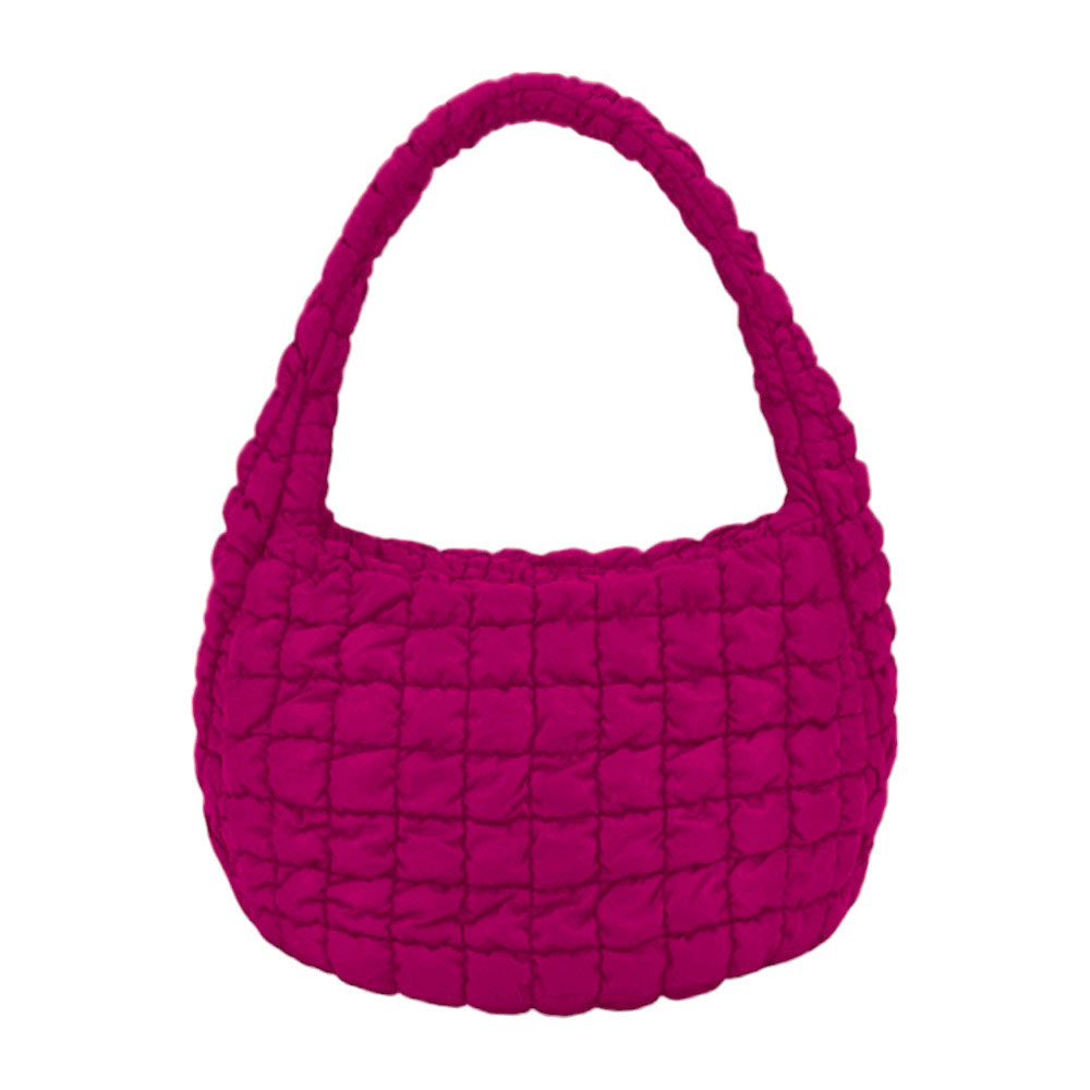 Quilted Puffer Shoulder Crossbody Bag