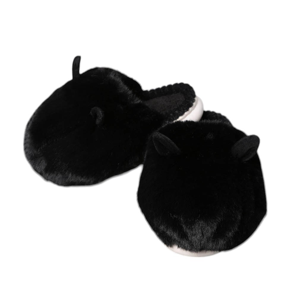 Fuzzy Faux Fur Bunny Soft Home Indoor Floor Slippers