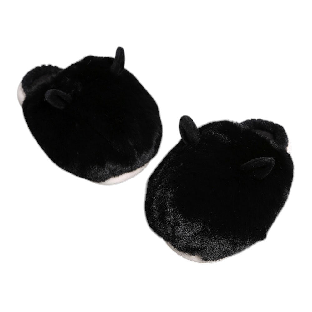 Fuzzy Faux Fur Bunny Soft Home Indoor Floor Slippers