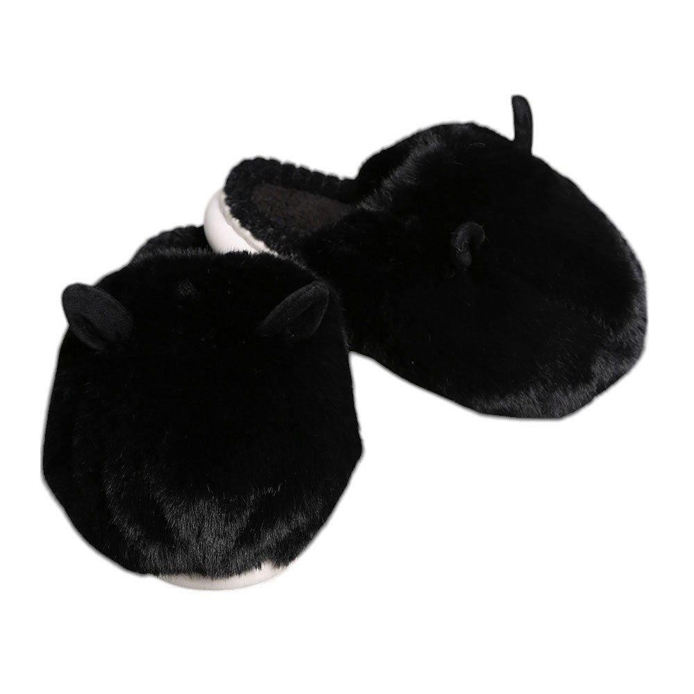 Fuzzy Faux Fur Bunny Soft Home Indoor Floor Slippers