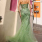 Nox Anabel G1258 Strapless Lace Applique Corset Bodice Mermaid Gown
