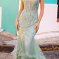 Nox Anabel G1368 Long Sleeveless Layered Tulle Mermaid Gown