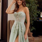 Nox Anabel G1371 Vestido Largo de Tul Corte A con Escote Corazón y Aplicaciones de Lentejuelas