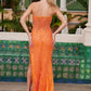 Vestido sin tirantes Nox Anabel G1650 con bordado semi-corazón y abertura