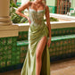 Nox Anabel G1660 Vestido con Corpiño Floral Transparente con Ballenas y Falda Plisada