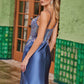 Nox Anabel G1660 Vestido con Corpiño Floral Transparente con Ballenas y Falda Plisada