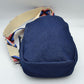 Geometric Pattern Strap Sling Bag with Zipper Pockets