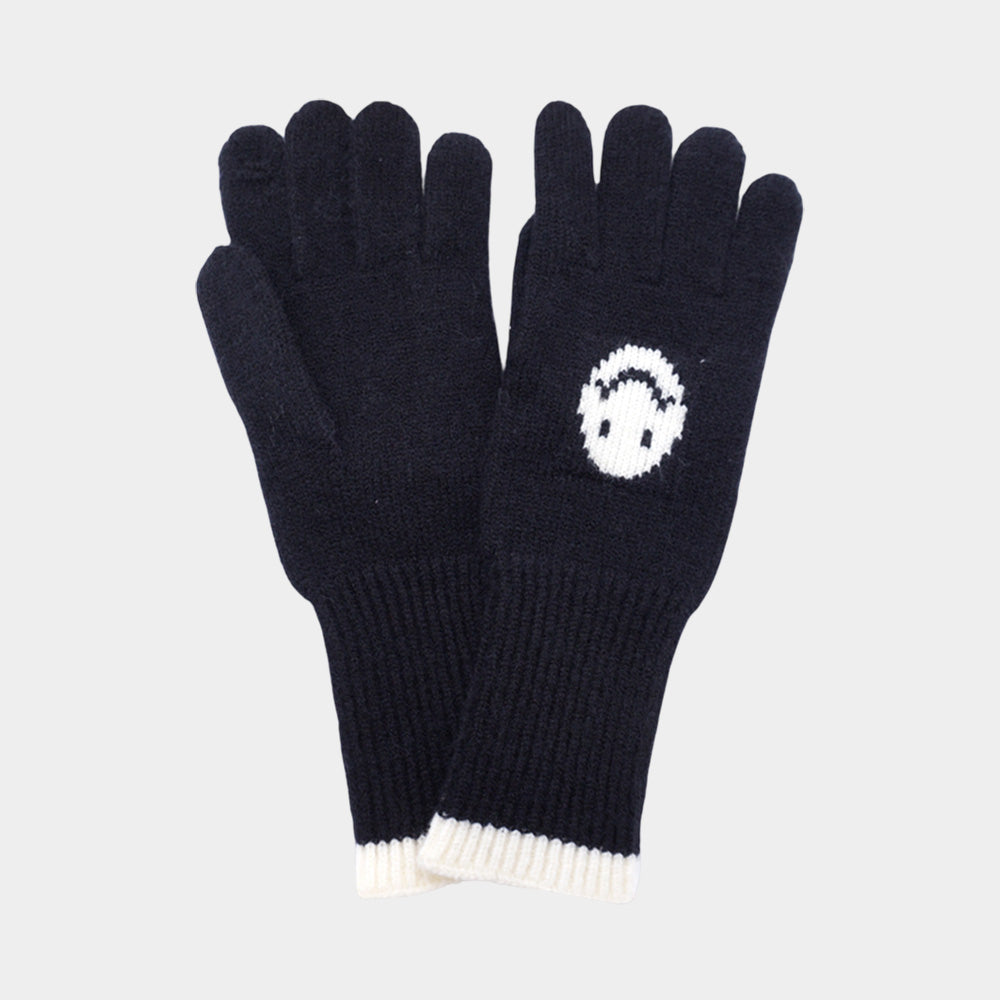 Knit Smile Accent Smart Touch Gloves